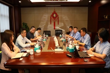 中国进出口银行浙江省分行行长彭豪一行莅临AG集团纸业开展银企高层会谈活动